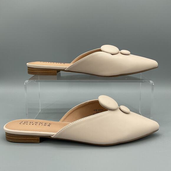 Journee Collection Shoes - NEW Journee Collection Women’s Malorie Mules Nude Size 10